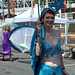 Mermaid with a Parasol at the Coney Island Mermaid Parade, June 2008