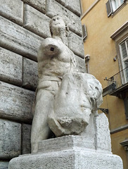 The Sculpture of "Pasquino" in Rome, July 2012