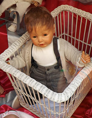 Boy Baby Doll in a Toy Store in Piazza Navona in Rome, June 2012