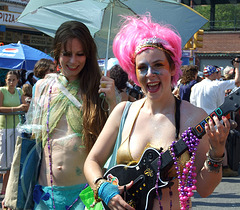 Two Mermaids at the Coney Island Mermaid Parade, June 2008