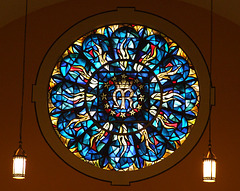 The Rose Window Inside Our Lady of the Assumption Church in the Bronx, June 2009