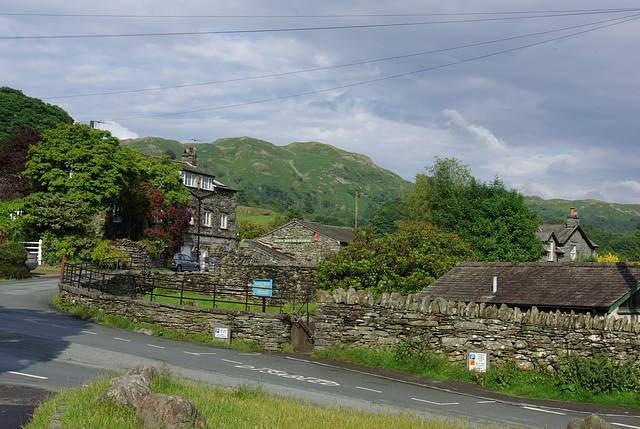 Loughrigg fell from the green