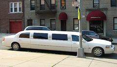 The Limo Outside the Church at Amanda and Rob's Wedding, June 2009