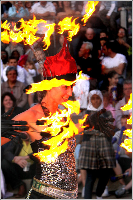 Fire dancer