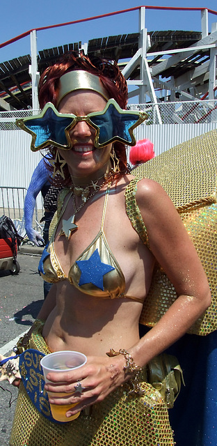 Gold Starfish at the Coney Island Mermaid Parade, June 2008