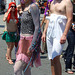 Pink-Haired Participants in the Coney Island Mermaid Parade, June 2008