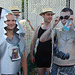 Silver "Card" Shark and Fishing Net Guy at the Coney Island Mermaid Parade, June 2008