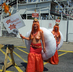 "Hot Bagels" at the Coney Island Mermaid Parade, June 2008