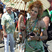 A Mermaid with a Parasol at the Coney Island Mermaid Parade, June 2008