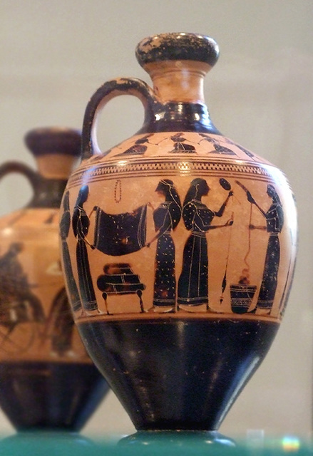 Black-Figure Lekythos by the Amasis Painter in the Metropolitan Museum of Art, July 2007