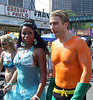 A Mermaid and Aquaman at the Coney Island Mermaid Parade, June 2008