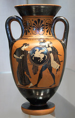 Aeneas and Anchises on a Small Amphora by the Diosphos Painter in the Metropolitan Museum, July 2007