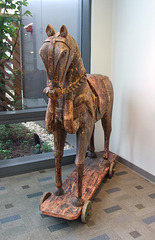 Horse Sculpture in the Healing Garden of Yale University Hospital in New Haven, August 2010