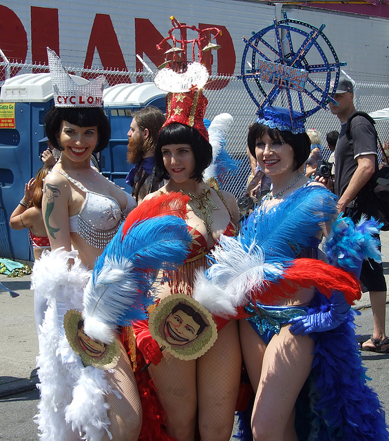 In Red, White, and Blue at the Coney Island Mermaid Parade, June 2008