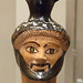 Terracotta Oinochoe in the Form of the Head of Herakles in the Metropolitan Museum of Art, February 2008