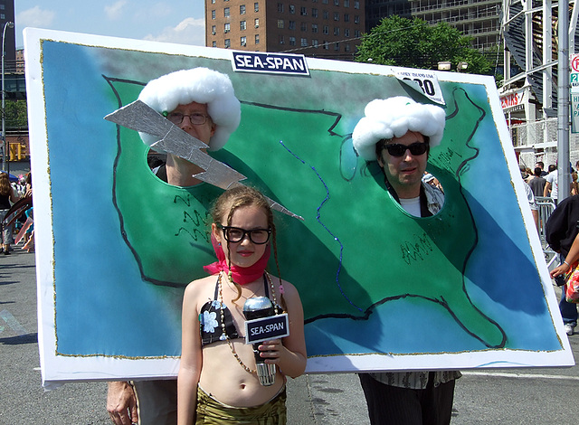 "Sea-span" at the Coney Island Mermaid Parade, June 2008