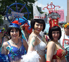 In Red, White, and Blue at the Coney Island Mermaid Parade, June 2008