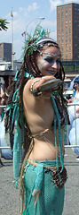 A Mermaid with a Sword at the Coney Island Mermaid Parade, June 2008