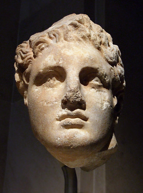 Marble Head of a Youth from a Relief in the Metropolitan Museum of Art, Sept. 2007