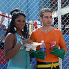 A Mermaid and Aquaman at the Coney Island Mermaid Parade, June 2008