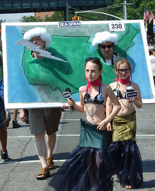 "Sea-span" at the Coney Island Mermaid Parade, June 2008