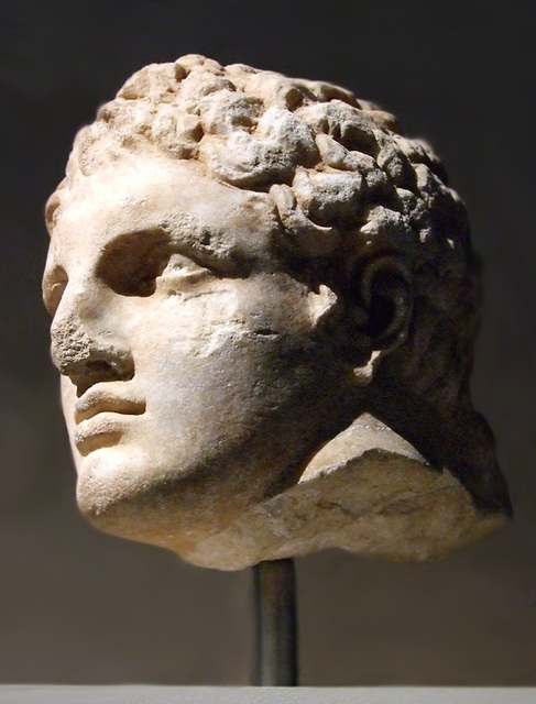 Marble Head of a Youth from a Relief in the Metropolitan Museum of Art, Sept. 2007