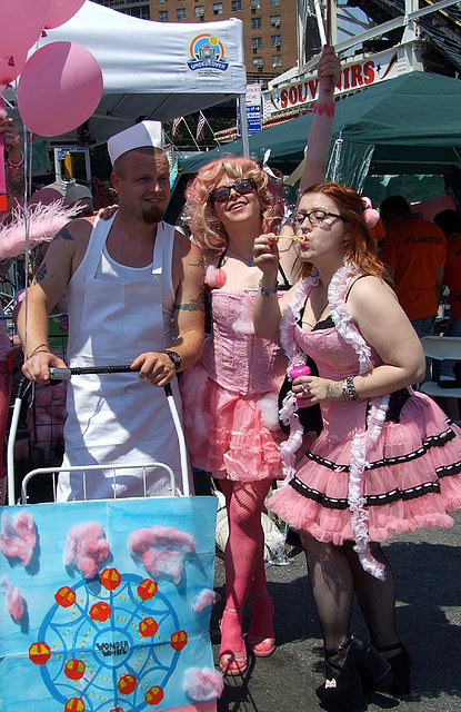 "Cotton Candy" at the Coney Island Mermaid Parade, June 2008