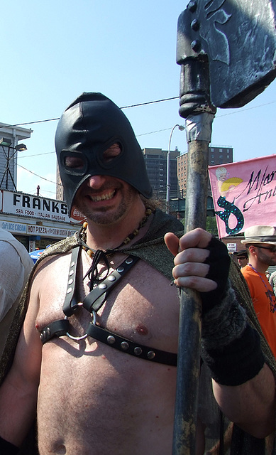 Executioner Preceding the Marie Antoinettes at the Coney Island Mermaid Parade, June 2008