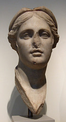 Hellenistic Greek Marble Head of a Woman or Queen in the Metropolitan Museum of Art, July 2007
