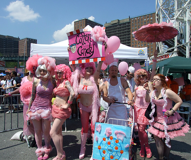 "Cotton Candy" at the Coney Island Mermaid Parade, June 2008