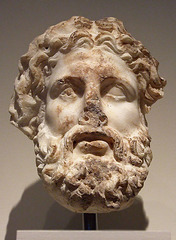 Marble Head of a God in the Metropolitan Museum of Art, July 2007