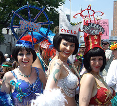 In Red, White, and Blue at the Coney Island Mermaid Parade, June 2008