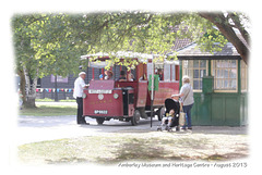 Worthing Tramocar on bus ride duty  - Amberley Museum and Heritage Centre - 29.8.2013