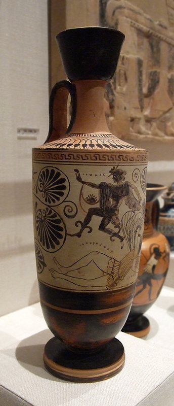 White Ground Lekythos by the Diosphos Painter in the Metropolitan Museum of Art, Sept. 2007