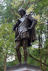 Statue of William Shakespeare in Central Park, Oct. 2007