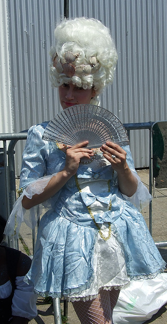 One of the Marie Antoinettes at the Coney Island Mermaid Parade, June 2008