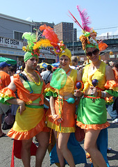 "Carmen Mer-anda and the Samba Sharks" Group at the Coney Island Mermaid Parade, June 2008