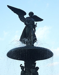 Detail of "Angel of the Waters" on Bethesda Fountain in Central Park, Oct. 2007