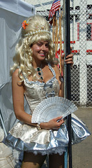 One of the Marie Antoinettes at the Coney Island Mermaid Parade, June 2008