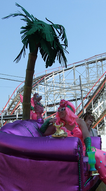 "Poodle World" Float at the Coney Island Mermaid Parade, June 2008