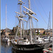 The 'Royalist' moored in Penarth marina