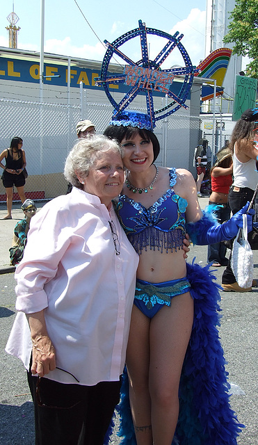 Mother and Daughter at the Coney Island Mermaid Parade, June 2008
