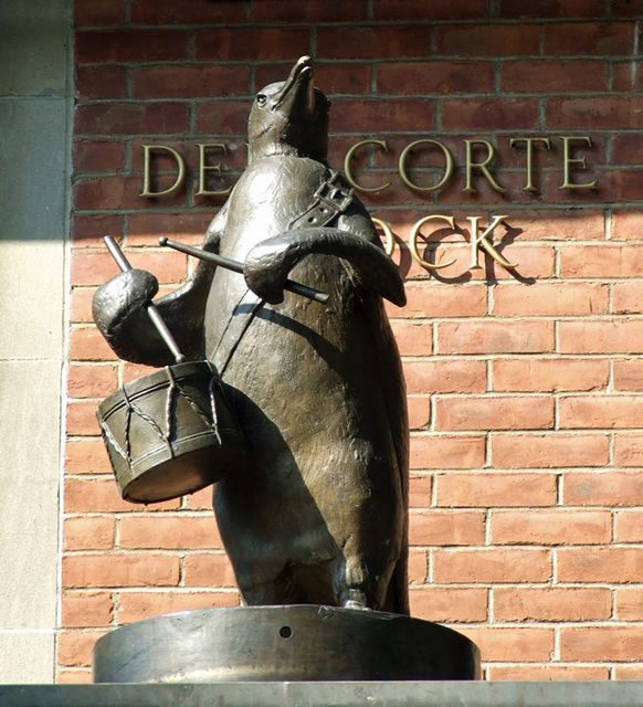 Penguin on the Delacorte Clock in Central Park, May 2011