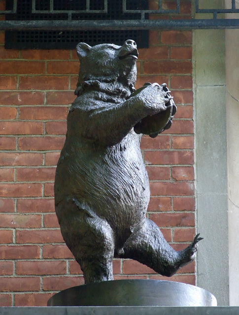 Bear on the Delacorte Clock in Central Park, May 2011