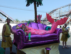 "Poodle World" Float at the Coney Island Mermaid Parade, June 2008