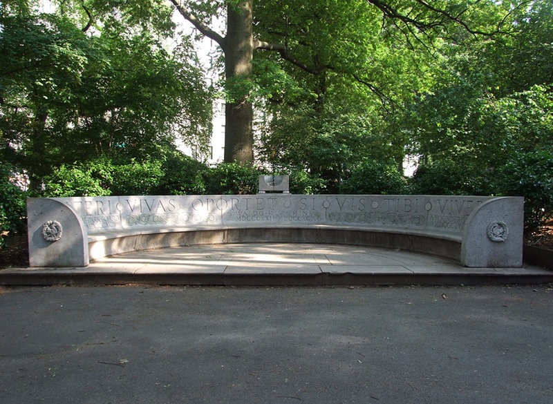 Bench with a Sundial in Central Park, May 2011