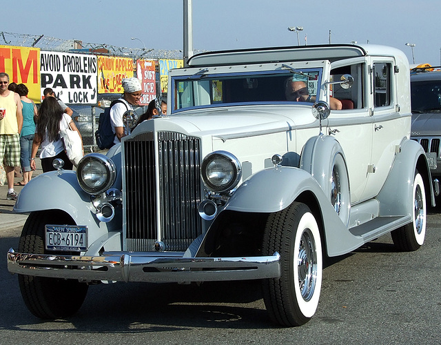 Classic Car at the Coney Island Mermaid Parade, June 2008