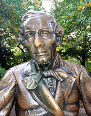 Detail of the Hans Christian Andersen Statue in Central Park, Oct. 2007