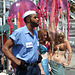 GI-Joe and Two Mermaids at the Coney Island Mermaid Parade, June 2008