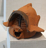 Terracotta Lamp in the Form of a Gladiator's Helmet in the Metropolitan Museum of Art, June 2010